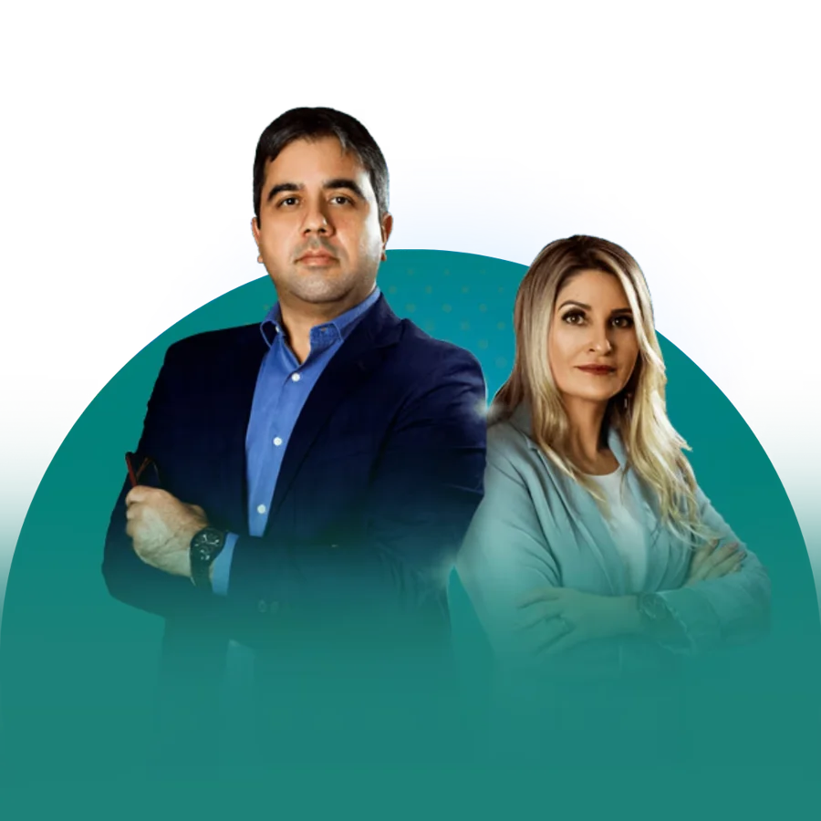 Carlos Rogério e Tatiana Coaracy