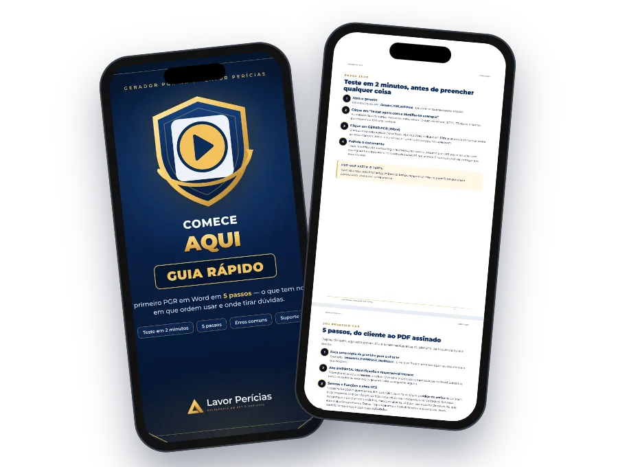 Guia Comece Aqui aberto no iPhone